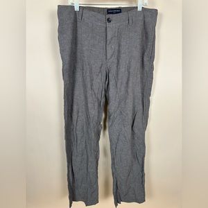 Banana Republic Linnen/Cotton blend pants, men’s 36x34, gray